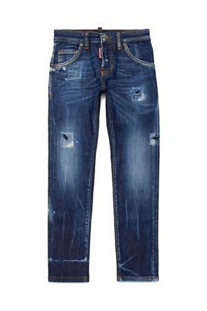 jeans in cotone blu DSQUARED KIDS | DQ0236D0A9HDQ01